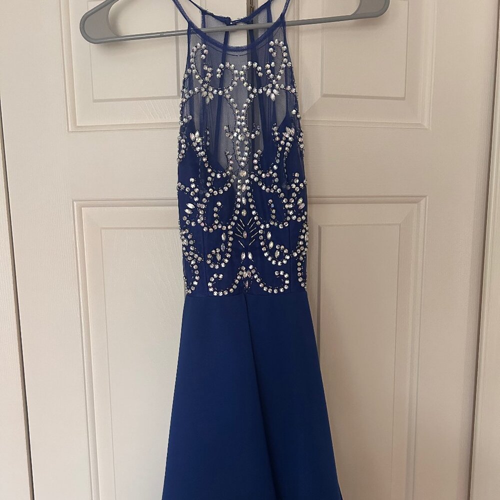 Royal blue homecoming dress